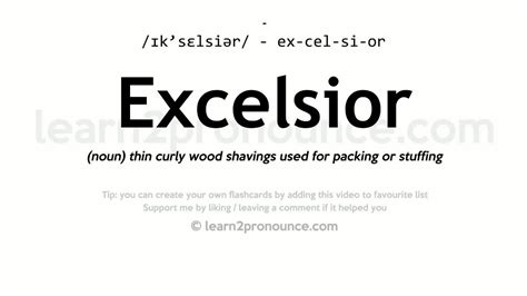 excelsior meaning in marathi